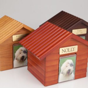 wood urn: k9 cottage