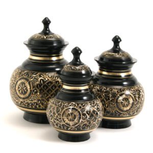 Traditional: black engraved