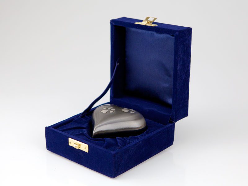 Heart Keepsake Urn Slate 3.5 inch - Image 3